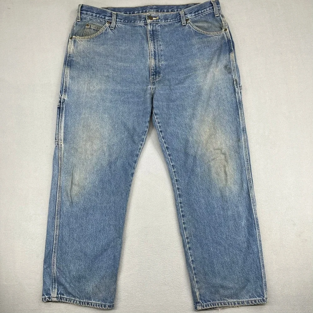 Dickies‎ Mens Carpenter Jeans Blue Denim Utility Work Pants 40x30 W414BDB